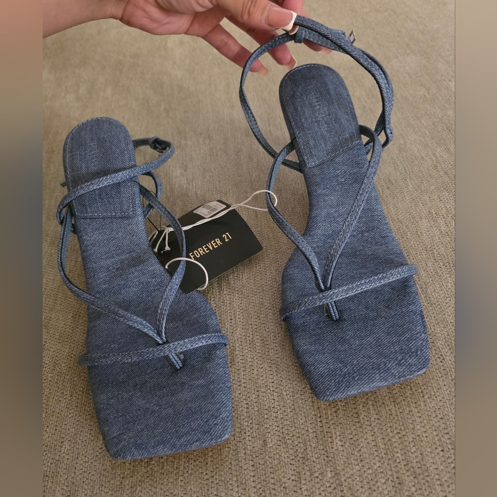 Forever 21 Denim Heels - Picture 4 of 4